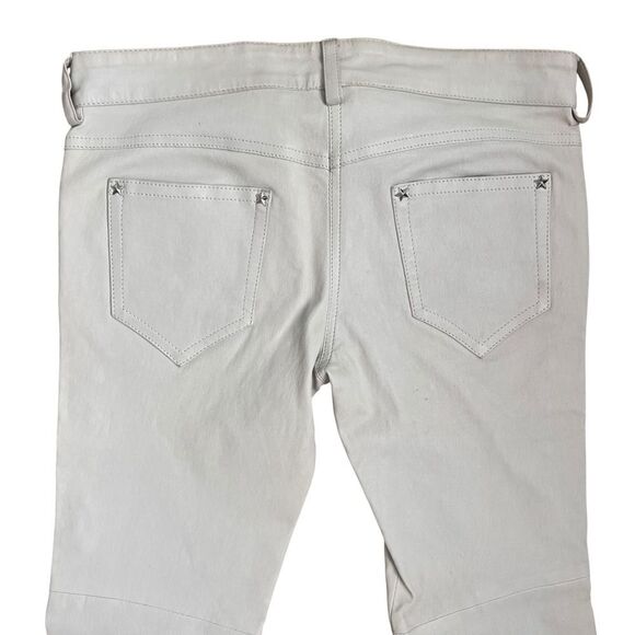Isabel Marant White Leather Pants with Star Studs Size 36 FR. 4 USA - Picture 4 of 10